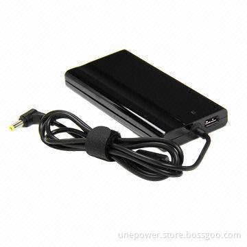 Super Slim Power Adapters with USB 2.0 Slot, 90W, 19V, 4.74A, Suitable for Acer Laptops